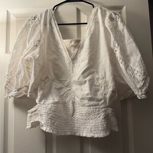Free People White Women's Top